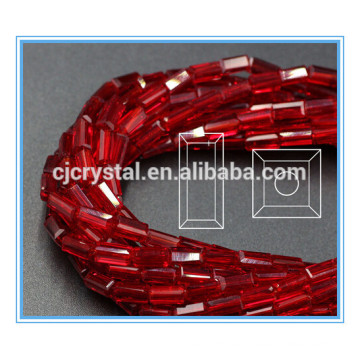 Perlas de cristal rectángulo de vidrio suelto 10-11mm